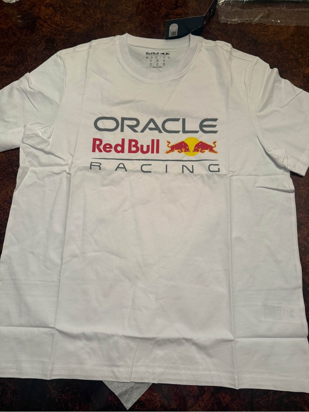 Oracle Red Bull Racing Men’s White Logo Tee